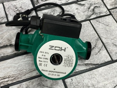 Насос циркуляционный ZOX ZX 25/8 180 с гайками - фото в Миди Лтд Изображение товара Насос циркуляционный ZOX ZX 25/8 180 с гайками в Миди Лтд