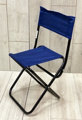 Стул туристический СЛЕДОПЫТ складной со спинкой 270х290х590мм труба сталь 16х0,8мм (нагрузка 80кг)  - фото в Миди Лтд Изображение товара Стул туристический СЛЕДОПЫТ складной со спинкой 270х290х590мм труба сталь 16х0,8мм (нагрузка 80кг)  в Миди Лтд