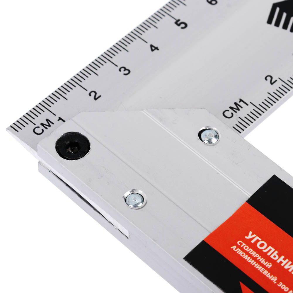 Угольник столярный ЕРМАК алюминиевый литой 300мм - фото в Миди Лтд Изображение товара Угольник столярный ЕРМАК алюминиевый литой 300мм в Миди Лтд