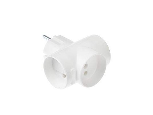 Разветвитель 3 гнезда белый          ХХ - фото в Миди Лтд Изображение товара Разветвитель 3 гнезда белый          ХХ в Миди Лтд