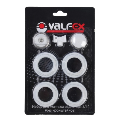 Набор для радиатора 3/4" (без кронштейнов) VALFEX (40шт/уп) - фото в Миди Лтд Изображение товара Набор для радиатора 3/4" (без кронштейнов) VALFEX (40шт/уп) в Миди Лтд
