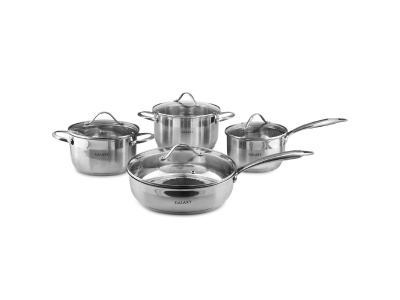 Набор посуды GALAXY LINE GL 9506 8 предметов Сковорода 24*6.5см с крышкой Ковш 1.9л 16*9.5см Х - фото в Миди Лтд Изображение товара Набор посуды GALAXY LINE GL 9506 8 предметов Сковорода 24*6.5см с крышкой Ковш 1.9л 16*9.5см Х в Миди Лтд