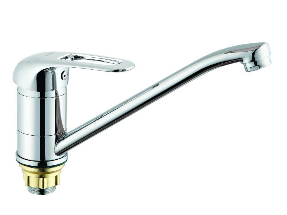 Смеситель G.LAUF кухня 40 карт 4Т-4043-А043 гайка - фото в Миди Лтд Изображение товара Смеситель G.LAUF кухня 40 карт 4Т-4043-А043 гайка в Миди Лтд