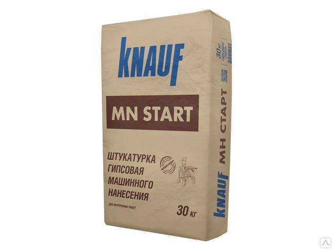Изображение товара Штукатурка гипсовая Кнауф МН Старт 30кг (40шт/пал) в Миди Лтд