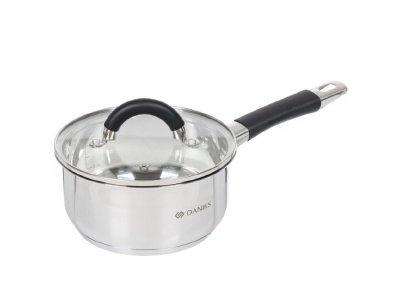 Ковш нерж сталь Daniks 1,6л крышка стекло ручка металлисческая индукция Турин (6шт/уп) - фото в Миди Лтд Изображение товара Ковш нерж сталь Daniks 1,6л крышка стекло ручка металлисческая индукция Турин (6шт/уп) в Миди Лтд