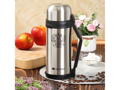 Термос нерж сталь 1,5л (SL-150GX) универсальная горловина Daniks Серебристый (12шт/уп) - фото в Миди Лтд Изображение товара Термос нерж сталь 1,5л (SL-150GX) универсальная горловина Daniks Серебристый (12шт/уп) в Миди Лтд