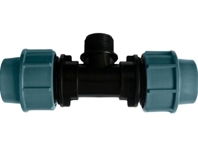 Изображение товара Тройник ПНД 63*1 1/2 НР*63 ИТАЛ (10шт/уп) в Миди Лтд