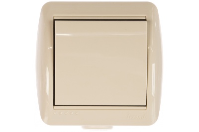 Изображение товара Выключатель 1-кл LEZARD Ната кремовый в Миди Лтд