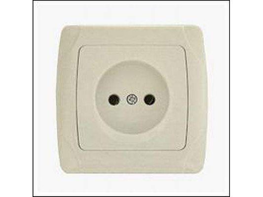Розетка одноместная,б/заземления БЕЛАЯ          ХХ - фото в Миди Лтд Изображение товара Розетка одноместная,б/заземления БЕЛАЯ          ХХ в Миди Лтд