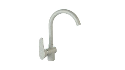 Смеситель д/гранитной мойки KM005/Q10 (светло-серый) высокий излив - фото в Миди Лтд Изображение товара Смеситель д/гранитной мойки KM005/Q10 (светло-серый) высокий излив в Миди Лтд