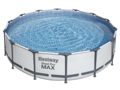 Бассейн каркасный с фильтр-насосом, лестницей и чехлом BESTWAY 427*107см 56950 - фото в Миди Лтд Изображение товара Бассейн каркасный с фильтр-насосом, лестницей и чехлом BESTWAY 427*107см 56950 в Миди Лтд