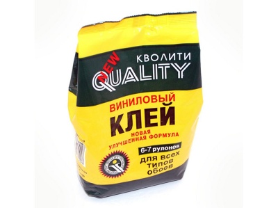 Клей обойный виниловый "Quality" в мягкой пачке 200гр (30шт/уп) - фото в Миди Лтд Изображение товара Клей обойный виниловый "Quality" в мягкой пачке 200гр (30шт/уп) в Миди Лтд