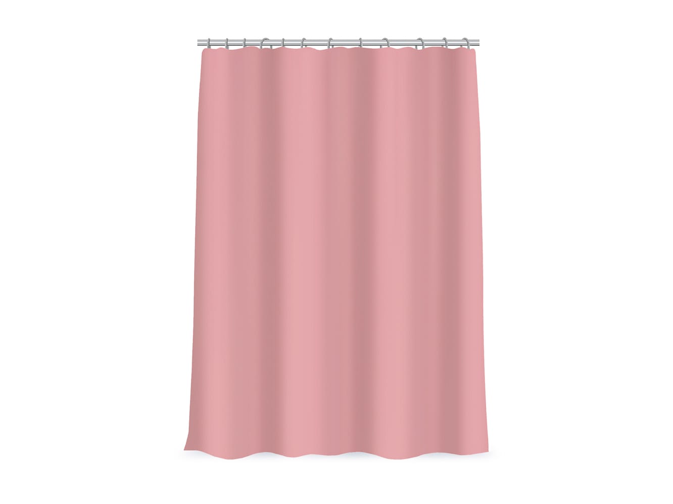 Изображение товара Шторка для ванной VETTA 180*180см ПЕВА пудрово-розовая с магнитами в Миди Лтд