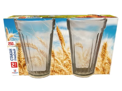 Стакан Гладкий 250мл 2шт Х - фото в Миди Лтд Изображение товара Стакан Гладкий 250мл 2шт Х в Миди Лтд