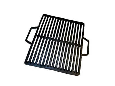 Изображение товара Решетка-гриль чугунная прямоугольная с ручками 470*400мм Узбекистан в Миди Лтд