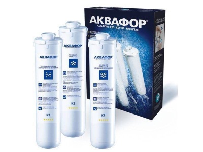 Изображение товара Комплект модулей Аквафор сменный фильтрующий К3-К2-К7 в Миди Лтд