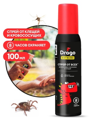 Изображение товара Средство репелентное Drago Extrreme 100мл в Миди Лтд