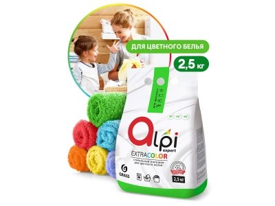 Изображение товара Стиральный порошок Alpi Expert для цветного белья 2.5кг (10шт/уп) в Миди Лтд