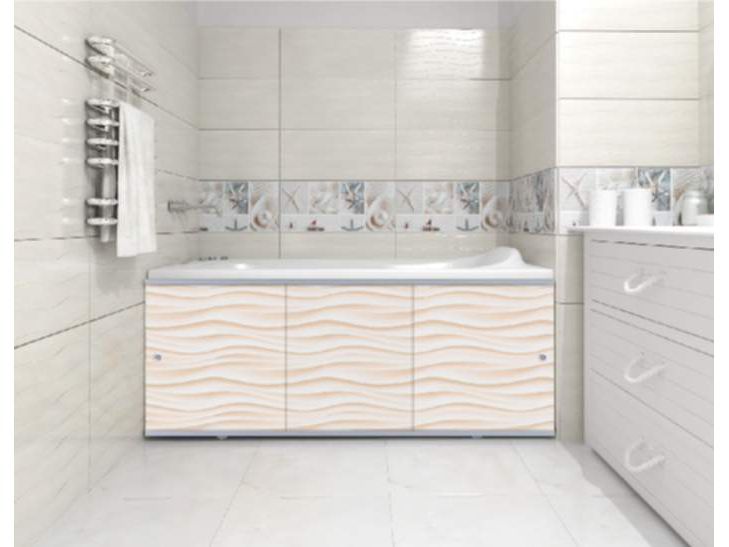 Изображение товара Экран под ванну 1,48м Премиум А песочный в Миди Лтд