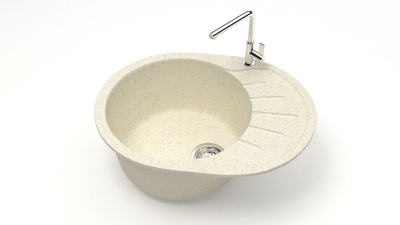 Мойка матовая Карельский Камень Teylor 10/Q2 (575*440мм) бежевая Х - фото в Миди Лтд Изображение товара Мойка матовая Карельский Камень Teylor 10/Q2 (575*440мм) бежевая Х в Миди Лтд