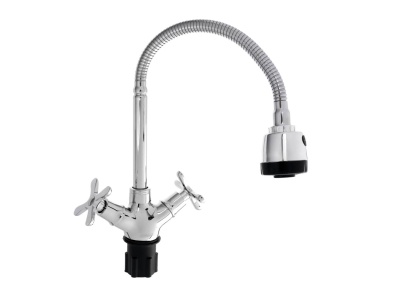 Смеситель для кухни СоюзКран гибкий излив керам кран-буксы 1/2 хром цинк SK01-F240 - фото в Миди Лтд Изображение товара Смеситель для кухни СоюзКран гибкий излив керам кран-буксы 1/2 хром цинк SK01-F240 в Миди Лтд