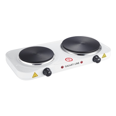 Плита электрическая GALAXY LINE GL 3002 2500Вт 2 конфорочная диск - фото в Миди Лтд Изображение товара Плита электрическая GALAXY LINE GL 3002 2500Вт 2 конфорочная диск в Миди Лтд