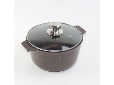Изображение товара Кастрюля Granit Perfection chocolate АП 5л СК АЛТЕЙ(4шт/уп) в Миди Лтд