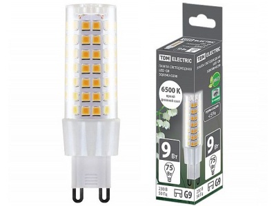 Изображение товара Лампа светодиодная G9 9W 230V 6500К SMD 21,5*70,5мм  TDM в Миди Лтд