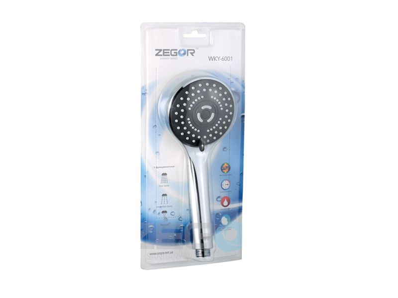 Изображение товара Лейка душевая 3 режима хром WKY-6001 в Миди Лтд