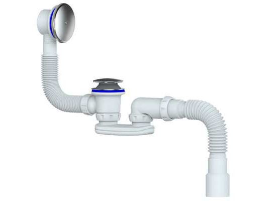 Изображение товара Сифон для ванны Unicorn 1 1/2*40 Click-Clack с гофрой S122Е    ХХ в Миди Лтд