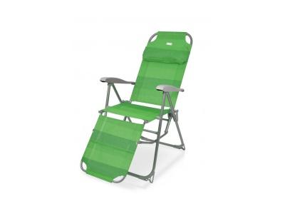 Кресло-шезлонг с подножкой NIKA 820x590x1160 зеленое - фото в Миди Лтд Изображение товара Кресло-шезлонг с подножкой NIKA 820x590x1160 зеленое в Миди Лтд
