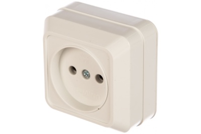 Розетка б/з бел Олимп ОП (керамика) 16А 220В (5/10/200) - фото в Миди Лтд Изображение товара Розетка б/з бел Олимп ОП (керамика) 16А 220В (5/10/200) в Миди Лтд