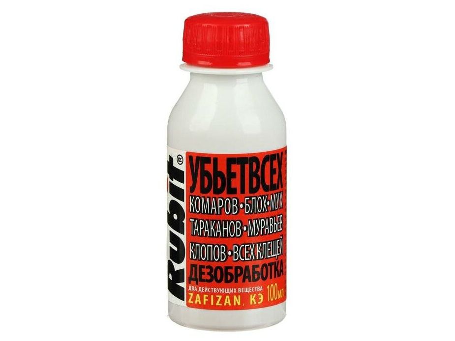 Средство РУБИТ Зафизан от всех летающ. и полз. 100мл - фото в Миди Лтд Изображение товара Средство РУБИТ Зафизан от всех летающ. и полз. 100мл в Миди Лтд