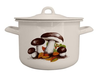 Изображение товара Кастрюля эмаль жемчужная 2,4л Боровики Р-16102Б/4Жм (4шт/уп) в Миди Лтд