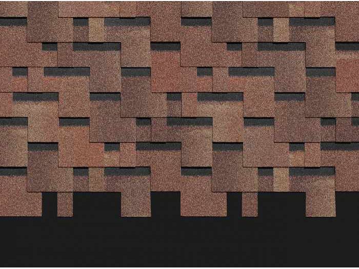 Изображение товара ХЧерепица гибкая DOCKE PIE Premium ГЕНУЯ 1000*318мм Амаретто (3,0м2/уп) в Миди Лтд