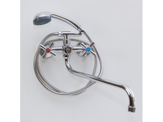 Смеситель для ванны длинный излив MIXLINE  ML09-02 - фото в Миди Лтд Изображение товара Смеситель для ванны длинный излив MIXLINE  ML09-02 в Миди Лтд