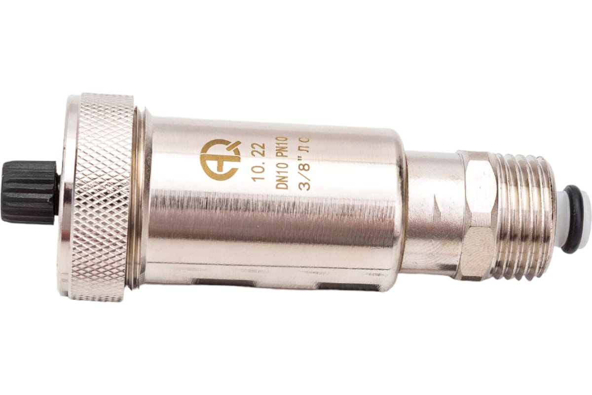 Воздухоотводчик автоматический поплавковый 3/8" с отсекающ. клапоном 1/2" (1шт/уп) - фото в Миди Лтд Изображение товара Воздухоотводчик автоматический поплавковый 3/8" с отсекающ. клапоном 1/2" (1шт/уп) в Миди Лтд