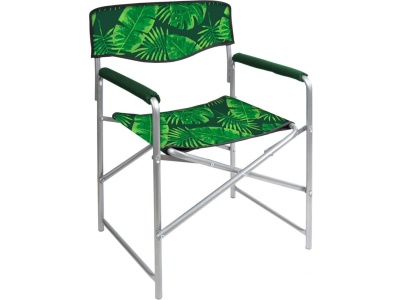 Кресло складное NIKA 490x550x820мм с тропическими листьями темное - фото в Миди Лтд Изображение товара Кресло складное NIKA 490x550x820мм с тропическими листьями темное в Миди Лтд