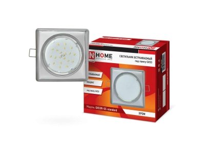 Изображение товара Светильник встраиваемый IN HOME GX53R-standart металл бел GX53 230В в Миди Лтд
