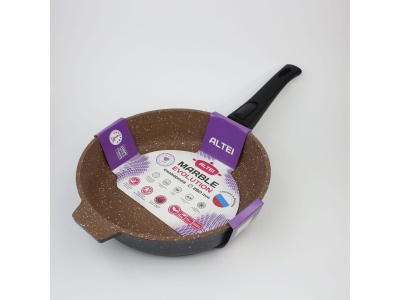 Изображение товара Сковорода  Marble evolution brown 26см АП съемная ручка АЛТЕЙ (7шт/уп) в Миди Лтд