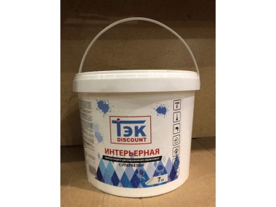 Изображение товара Краска интерьерная ТЭК 7кг (54шт/пал) в Миди Лтд