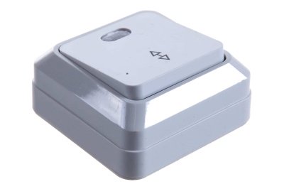 Изображение товара Выключатель 1кл прох с подсв бел Олимп ОП 10А 220В (О0125) (1/10/100) в Миди Лтд