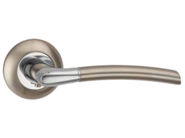 Ручки дверные ARDEA TL SN/CP-3 матовый никель/хром - фото в Миди Лтд Изображение товара Ручки дверные ARDEA TL SN/CP-3 матовый никель/хром в Миди Лтд