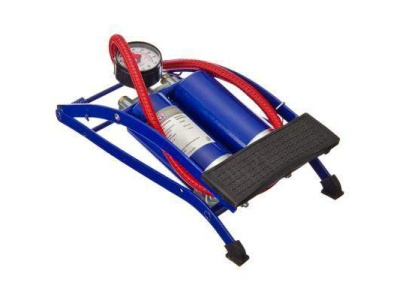 Насос ножной сдвоенный манометр Дабл синий 2*55*120мм - фото в Миди Лтд Изображение товара Насос ножной сдвоенный манометр Дабл синий 2*55*120мм в Миди Лтд