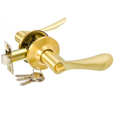 Замок ручка Золото матовое с ключом 891     ХХ - фото в Миди Лтд Изображение товара Замок ручка Золото матовое с ключом 891     ХХ в Миди Лтд
