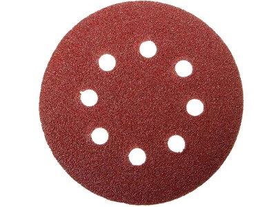 Круг абразивный на велюр осн зер 40 d125  8 отв (5шт/уп) - фото в Миди Лтд Изображение товара Круг абразивный на велюр осн зер 40 d125  8 отв (5шт/уп) в Миди Лтд