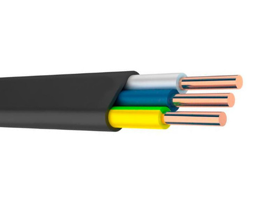 Изображение товара Кабель Радонит ВВГ-Пнг 3х2,5 черный ТУ (100м/бухта) в Миди Лтд