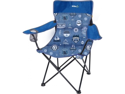 Стул складной походный со спинкой и подлокотниками Премиум 5 NIKA 800x500x760 джинс-синий Х - фото в Миди Лтд Изображение товара Стул складной походный со спинкой и подлокотниками Премиум 5 NIKA 800x500x760 джинс-синий Х в Миди Лтд