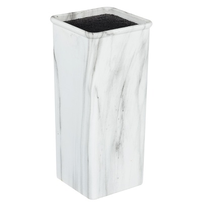 Изображение товара Подставка для ножей 10*10*22,5см, квадрат, полипропиленовые разделители SATOSHI Мрамор    ХХ в Миди Лтд