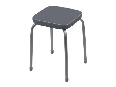 Изображение товара Табурет Фабрик 3 NIKA 510х510х470мм темно-серый в Миди Лтд